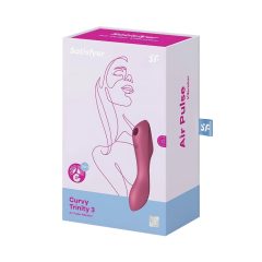   Satisfyer Curvy Trinity 3 - Rechargeable Air Pulse 2in1 Vibrator (Red)