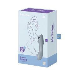   Satisfyer Curvy Trinity 3 - Rechargeable Air-Pulse 2in1 Vibrator (Grey)