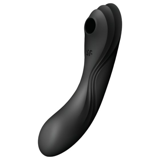 Satisfyer Curvy Trinity 4 - Rechargeable Air-Pulse 2-in-1 Vibrator (Black)