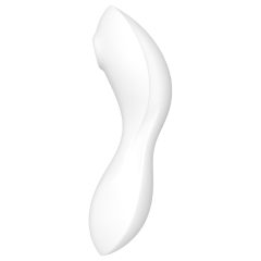   Satisfyer Curvy Trinity 5+ - Smart Air-Pulse 2-in-1 Vibrator (White)