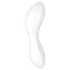   Satisfyer Curvy Trinity 5+ - Smart Air Pulse 2-in-1 Vibrator (White)