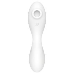   Satisfyer Curvy Trinity 5+ - Smart Air-Pulse 2-in-1 Vibrator (White)