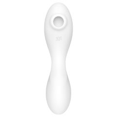   Satisfyer Curvy Trinity 5+ - Smart Air Pulse 2-in-1 Vibrator (White)