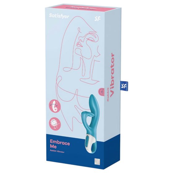 Satisfyer Embrace Me - Rechargeable Clitoral Vibrator (Turquoise)