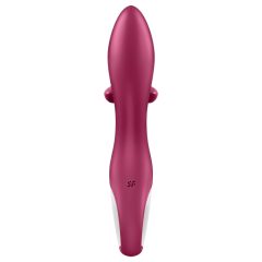   Satisfyer Embrace Me - Rechargeable Vibrator with Clitoral Arm (Red)