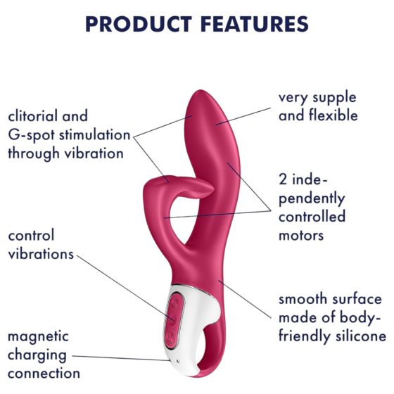 Satisfyer Embrace Me - Rechargeable Clitoral Vibrator (Red)