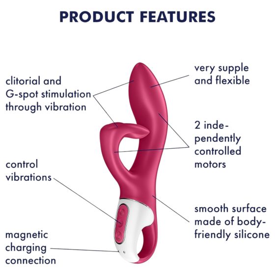 Satisfyer Embrace Me - Rechargeable Clit Vibrator (Red)