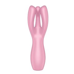   Satisfyer Threesome 3 - Rechargeable Clitoral Vibrator (Pink)