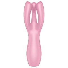   Satisfyer Threesome 3 - Rechargeable Clitoral Vibrator (Pink)