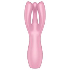   Satisfyer Threesome 3 - Rechargeable Clitoral Vibrator (Pink)