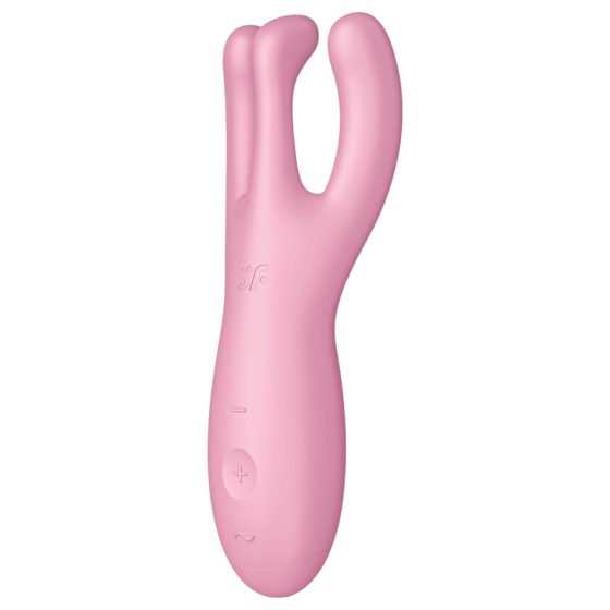 Satisfyer Threesome 4 - Smart Clitoral Vibrator (Pink)