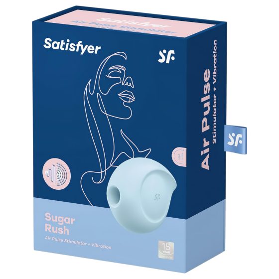 Satisfyer Sugar Rush - Rechargeable, Airwave Clitoral Vibrator (Blue)