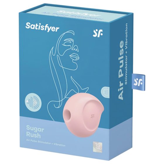 Satisfyer Sugar Rush - Rechargeable Air Pulse Clitoral Vibrator (Pink)