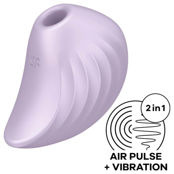 Satisfyer Pearl Diver - Rechargeable, Air-Pulse Clitoral Vibrator (Purple)