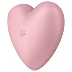   Satisfyer Cutie Heart - Rechargeable Air-Pulse Clitoral Vibrator (Pink)