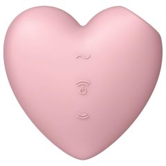   Satisfyer Cutie Heart - Rechargeable Air-Pulse Clitoral Vibrator (Pink)