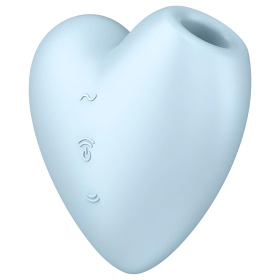 Satisfyer Cutie Heart - Rechargeable Air Pulse Clitoral Vibrator (Blue)