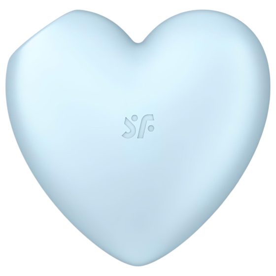 Satisfyer Cutie Heart - Rechargeable Air Pulse Clitoral Vibrator (Blue)