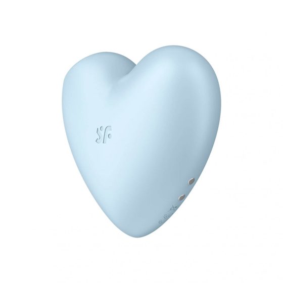 Satisfyer Cutie Heart - Rechargeable Air Pulse Clitoral Vibrator (Blue)