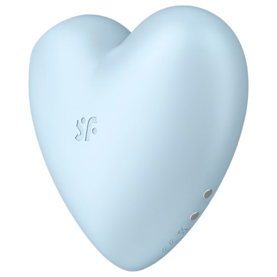 Satisfyer Cutie Heart - Rechargeable Air-Pulse Clitoral Vibrator (Blue)