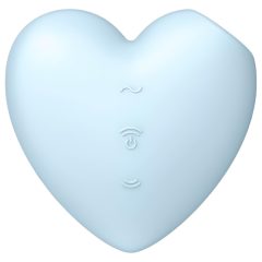   Satisfyer Cutie Heart - Rechargeable Air Pulse Clitoral Vibrator (Blue)