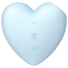   Satisfyer Cutie Heart - Rechargeable Air-Pulse Clitoral Vibrator (Blue)