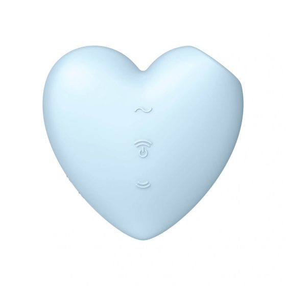 Satisfyer Cutie Heart - Rechargeable Air Pulse Clitoral Vibrator (Blue)