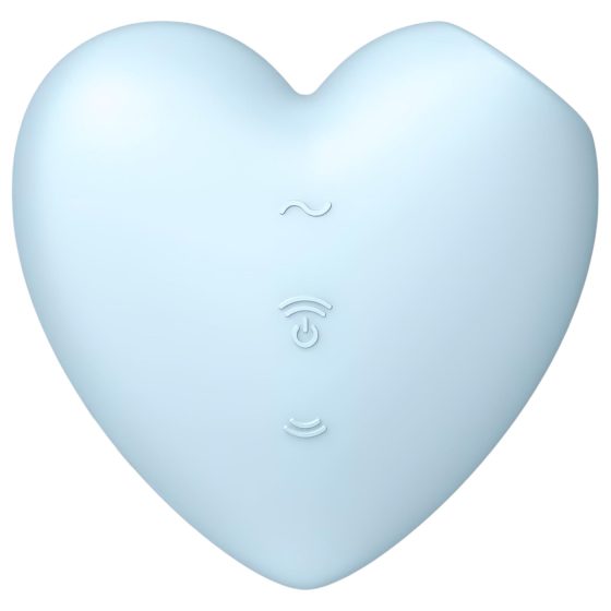 Satisfyer Cutie Heart - Rechargeable Air-Pulse Clitoral Vibrator (Blue)