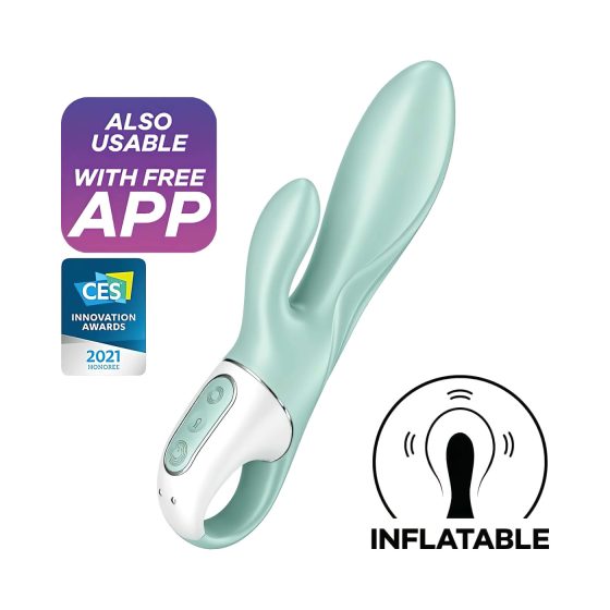 Satisfyer Air Pump Bunny 5 - Smart Inflatable Vibrator (Mint)