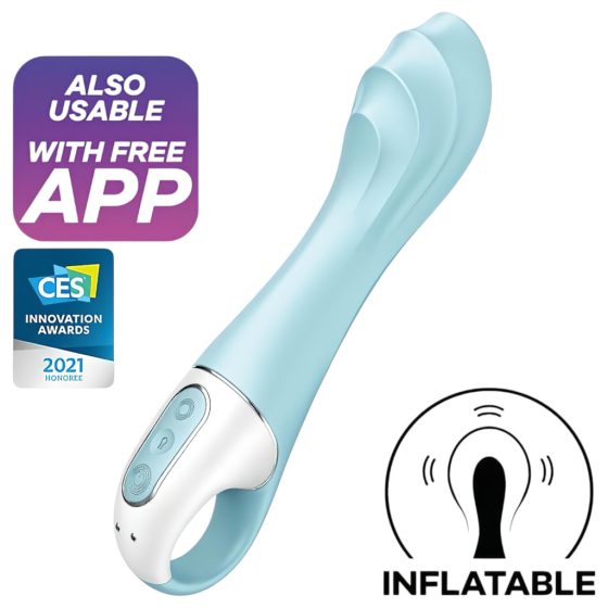 Satisfyer Air Pump Vibrator 5 - Smart Inflatable Vibrator (Blue)