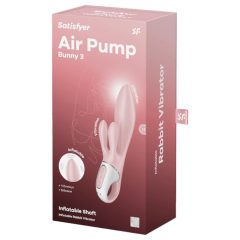 Satisfyer Air Pump Bunny 3 - Inflatable Vibrator (Pink)