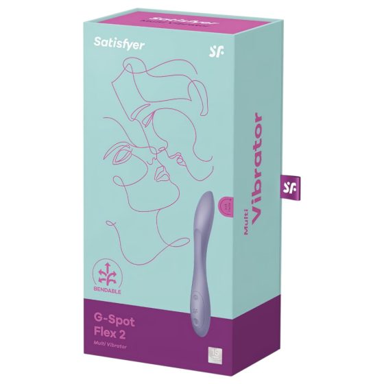 Satisfyer G-spot Flex 2 - rechargeable, waterproof G-spot vibrator (violet)