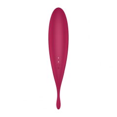   Satisfyer Twirling Pro - rechargeable, smart 2in1 clitoral vibrator (red)