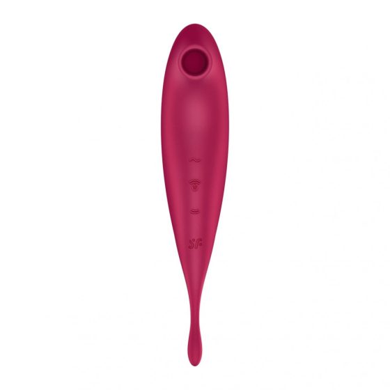 Satisfyer Twirling Pro - Smart 2in1 Clitoral Vibrator (Red)