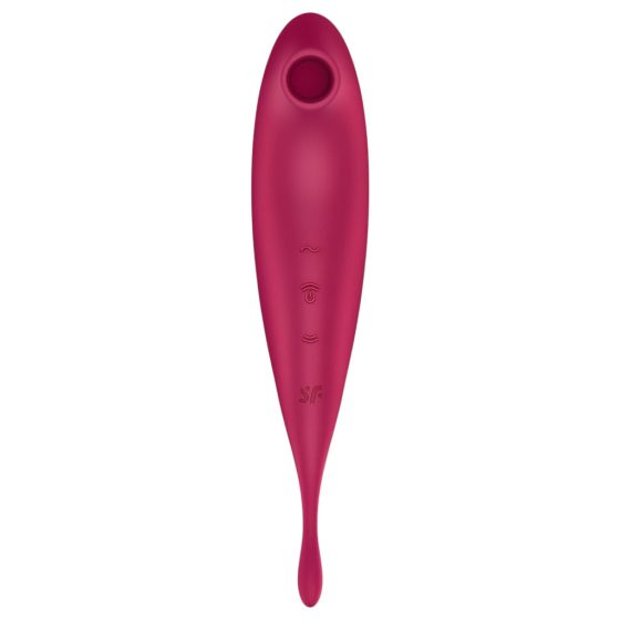 Satisfyer Twirling Pro - Smart 2in1 Clitoral Vibrator (Red)