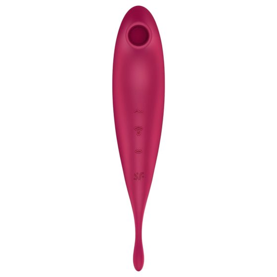 Satisfyer Twirling Pro - smart 2-in-1 clitoral vibrator (red)