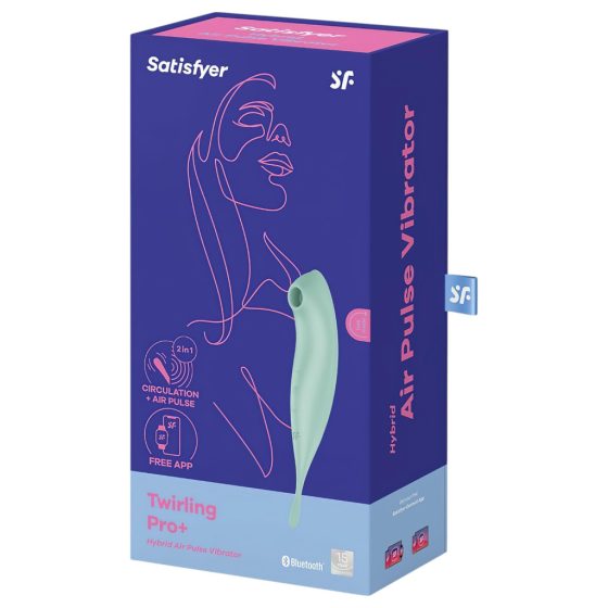 Satisfyer Twirling Pro - Smart 2in1 Clitoral Vibrator (Mint)