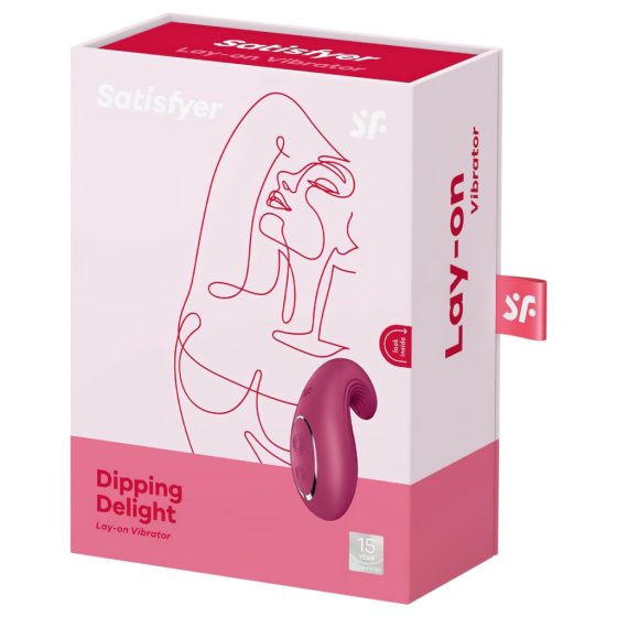 Satisfyer Dipping Delight Rechargeable Clitoral Vibrator (Red)