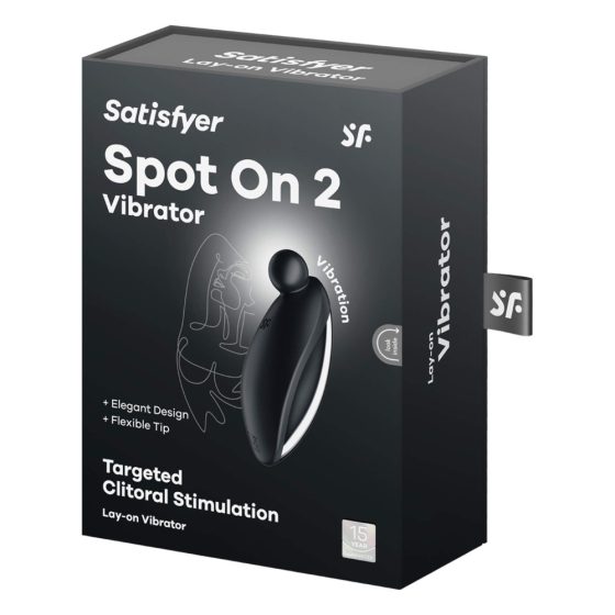 Satisfyer Spot On 2 - Rechargeable Clitoral Vibrator (Black)