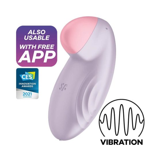 Satisfyer Tropical Tip - smart rechargeable clitoral vibrator (purple)