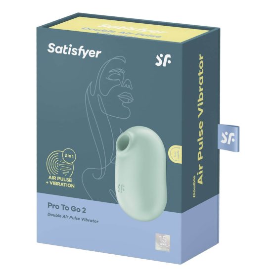 Satisfyer Pro To Go 2 - Rechargeable Clitoral Stimulator (Mint)