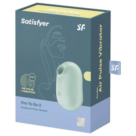 Satisfyer Pro To Go 2 - Rechargeable Clitoral Stimulator (Mint)