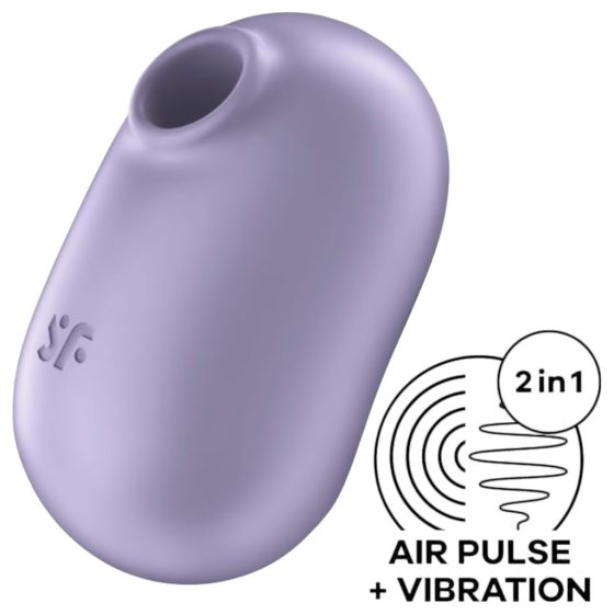 Satisfyer Pro To Go 2 - Battery-Operated, Air Pulse Clitoral Stimulator (Purple)