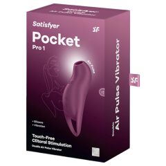   Satisfyer Pocket Pro 1 - Rechargeable, Air Pulse Clitoral Stimulator (Purple)