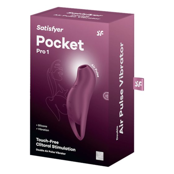 Satisfyer Pocket Pro 1 - rechargeable, air-wave clitoris stimulator (purple)