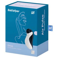   Satisfyer Orca - waterproof air pulse clitoral stimulator (black and white)