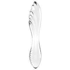   Satisfyer Dazzling Crystal - Double-Ended Glass Dildo (Clear)