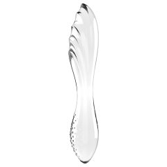   Satisfyer Dazzling Crystal 1 - Double-Ended Glass Dildo (Transparent)