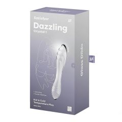   Satisfyer Dazzling Crystal - Double-Ended Glass Dildo (Clear)