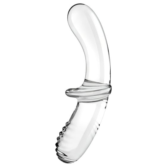 Satisfyer Double Crystal - Double-Ended Glass Dildo (Transparent)